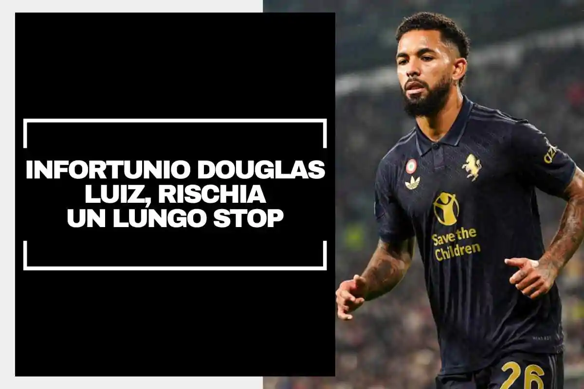 Douglas Luiz in campo con la maglia della Juventus