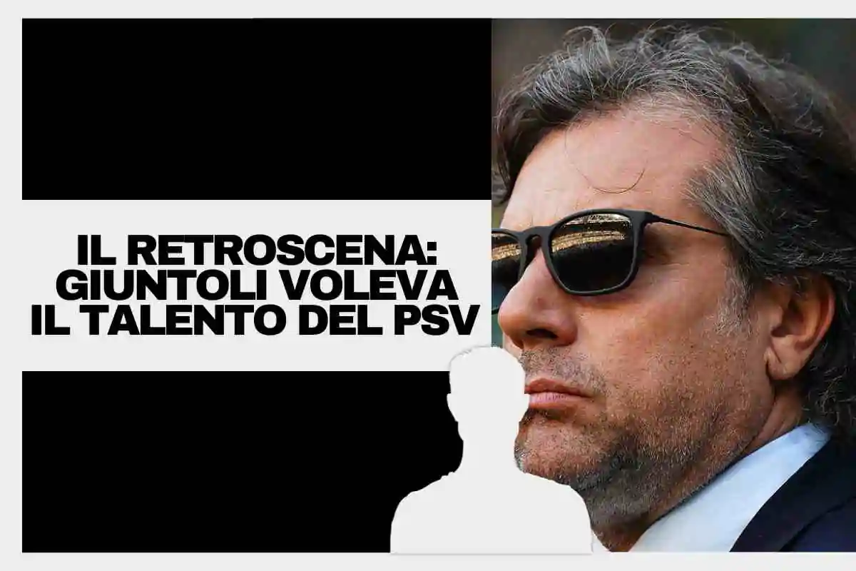 Giuntoli con gli occhiali da sole a bordocampo