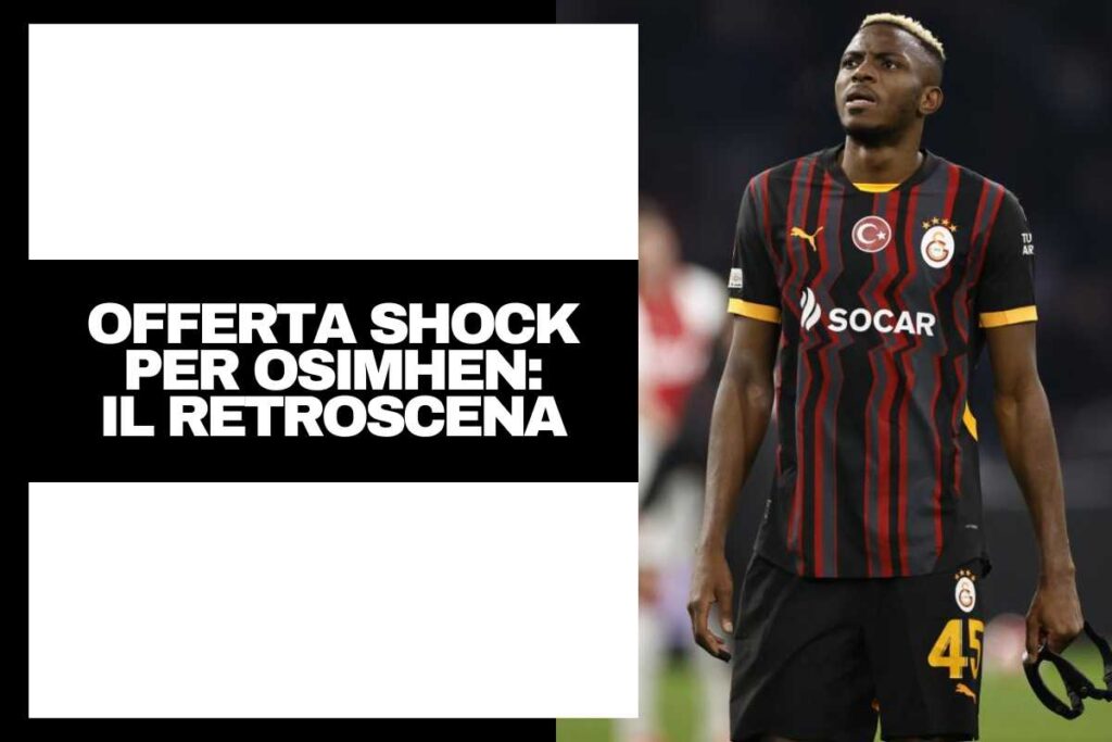 Osimhen in campo in maglia Galatasaray
