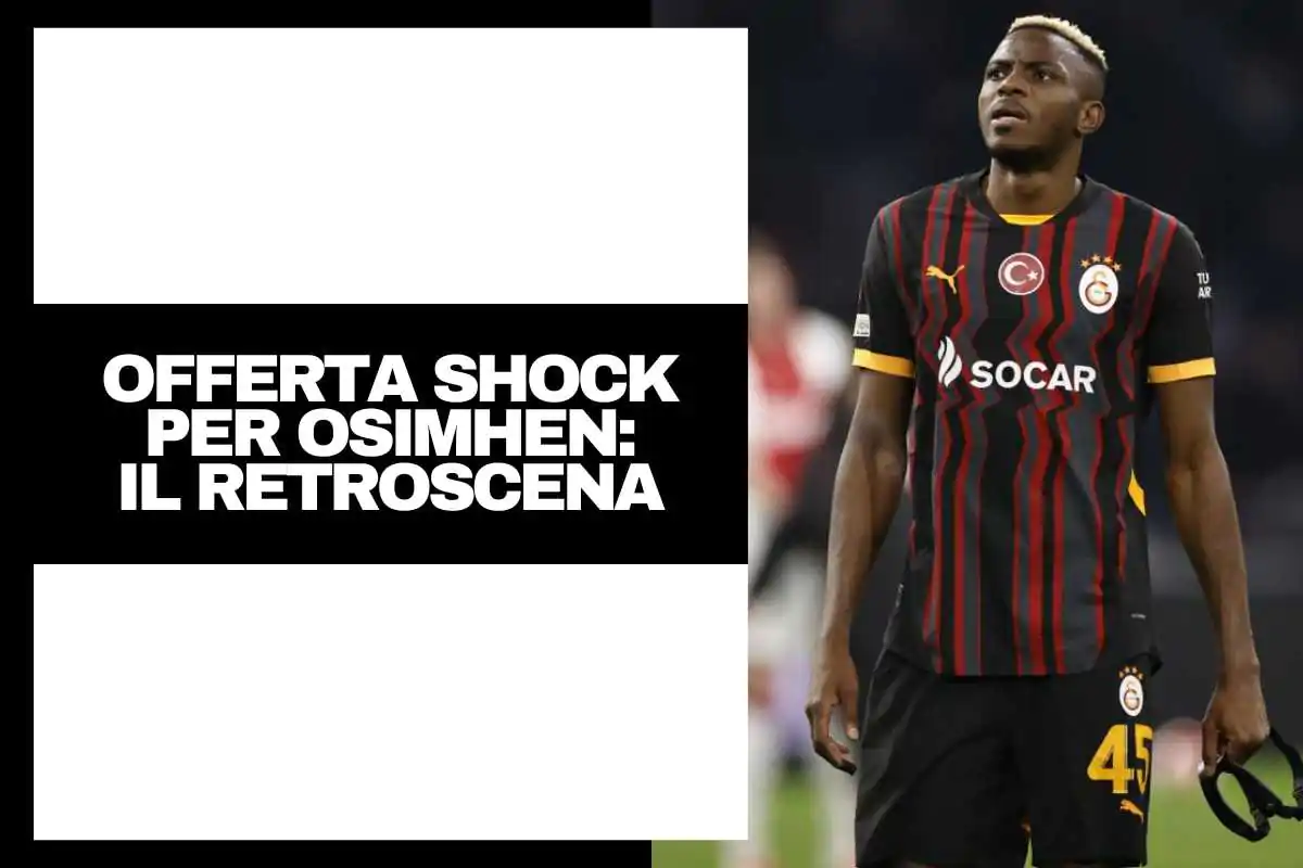 Osimhen in campo in maglia Galatasaray