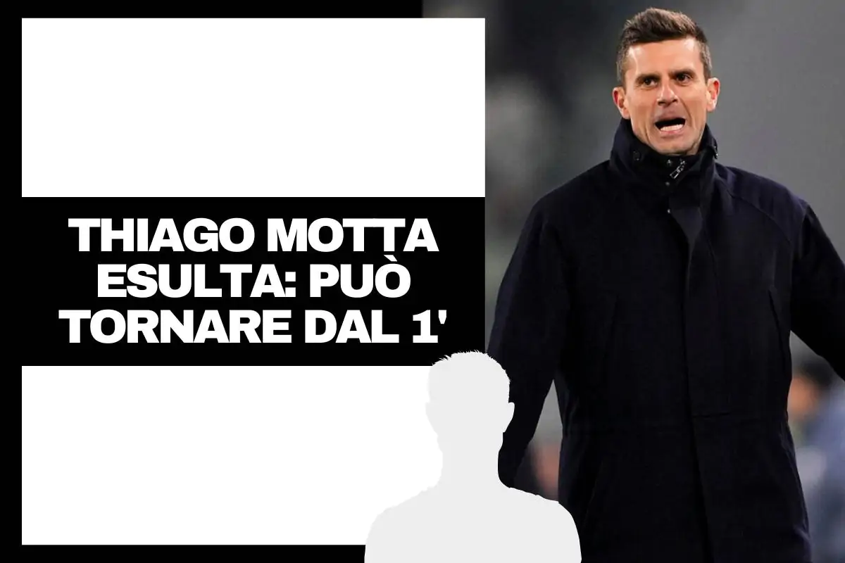 Thiago Motta gioisce a bordo campo indossando un cappotto