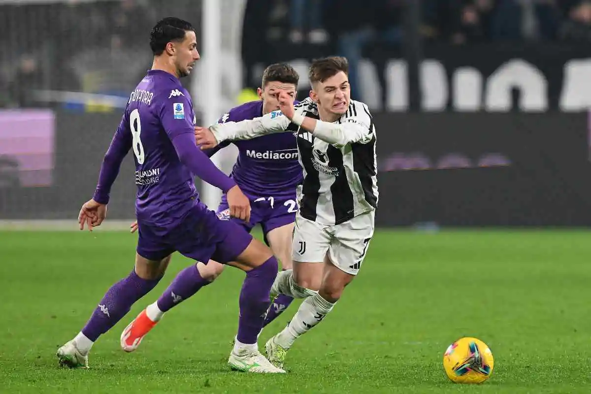 Azione di Fiorentina Juventus scorso