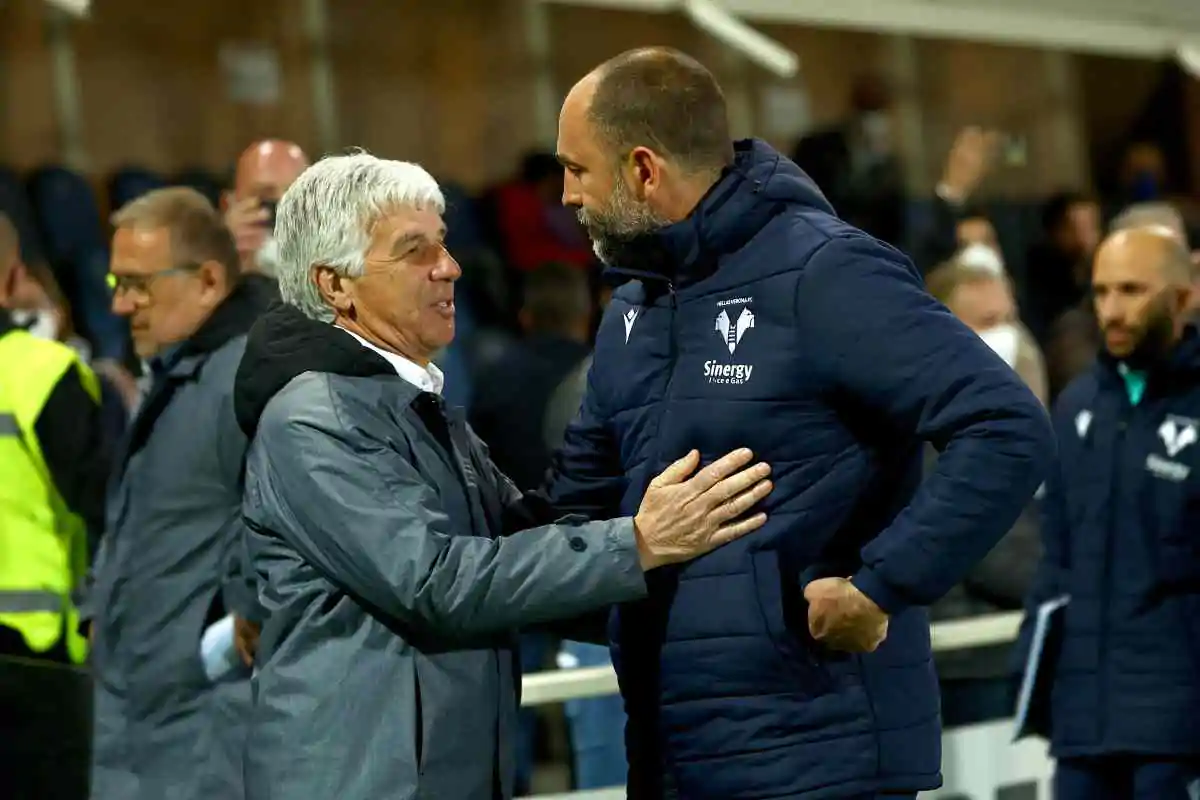 Gasperini e Tudor si abbracciano