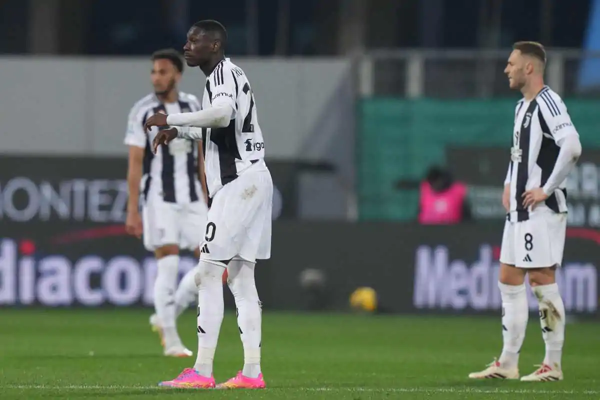 Giocatori Juve in campo