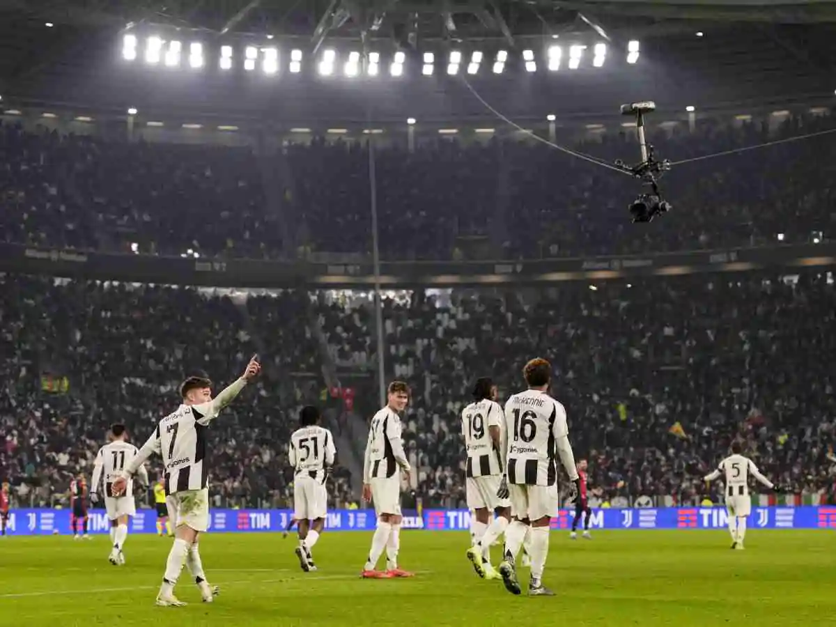 Giocatori Juventus in campo