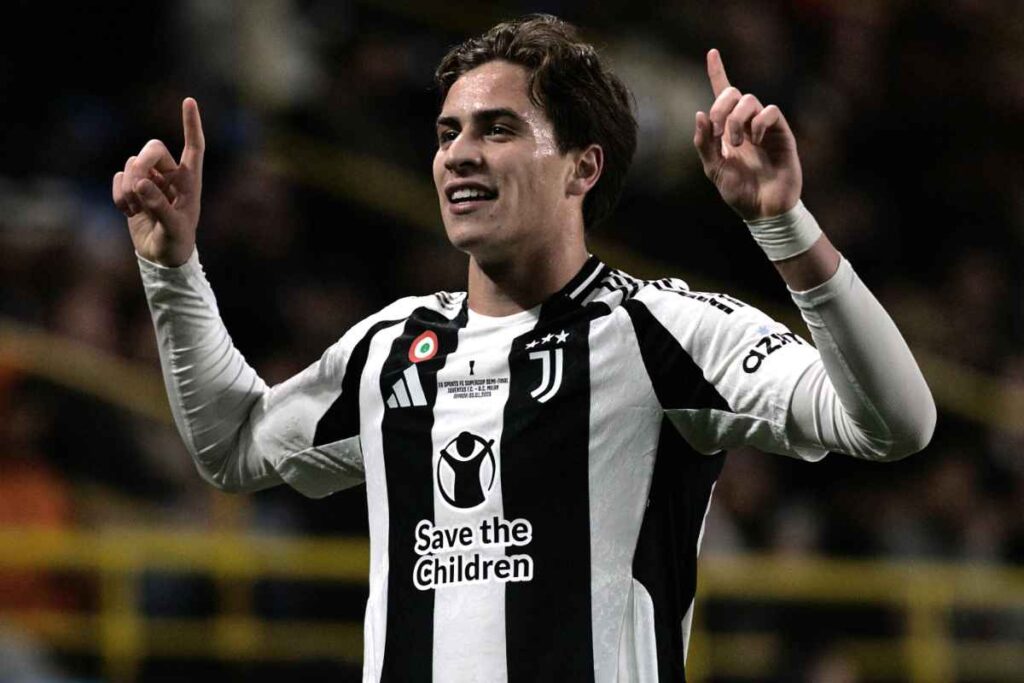 Kenan Yildiz esulta dopo un gol