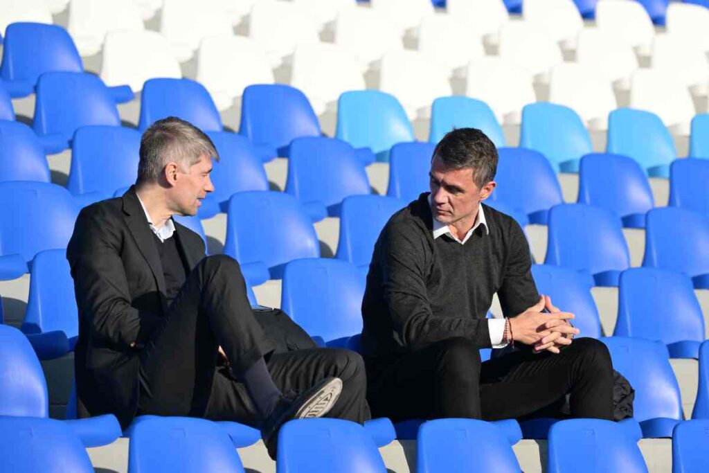 Massara e Maldini sugli spalti