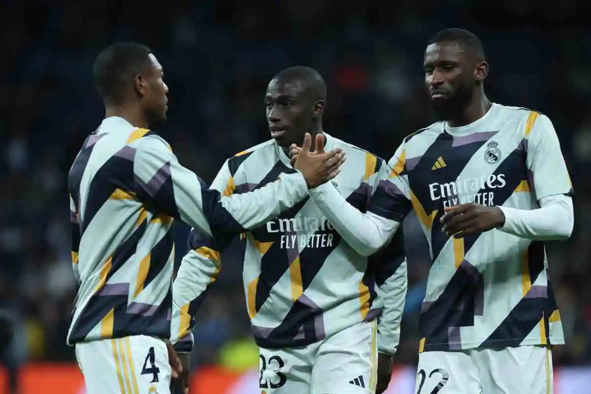 Alaba, Mendy e Rudiger del Real Madrid