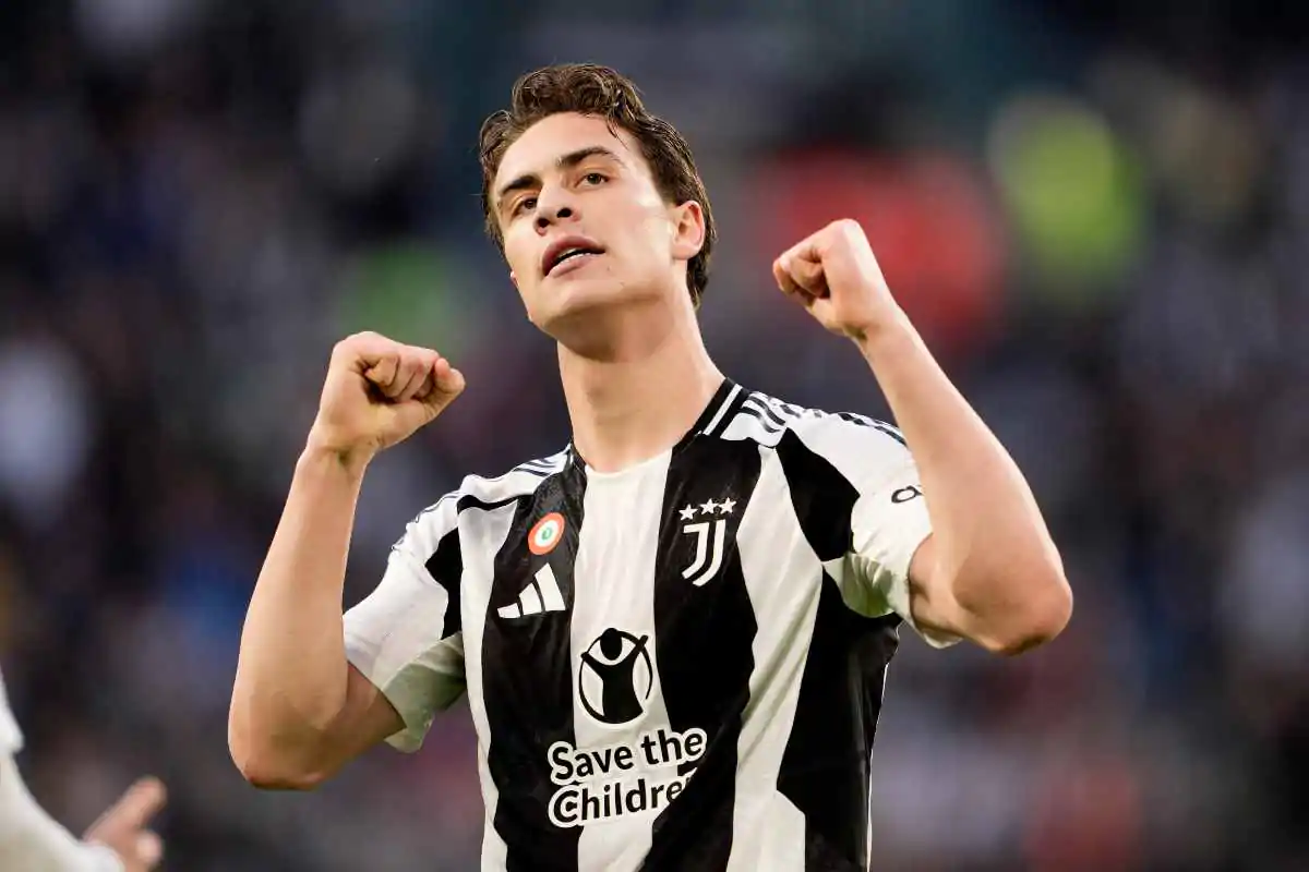 Yildiz esulta dopo il gol al Genoa