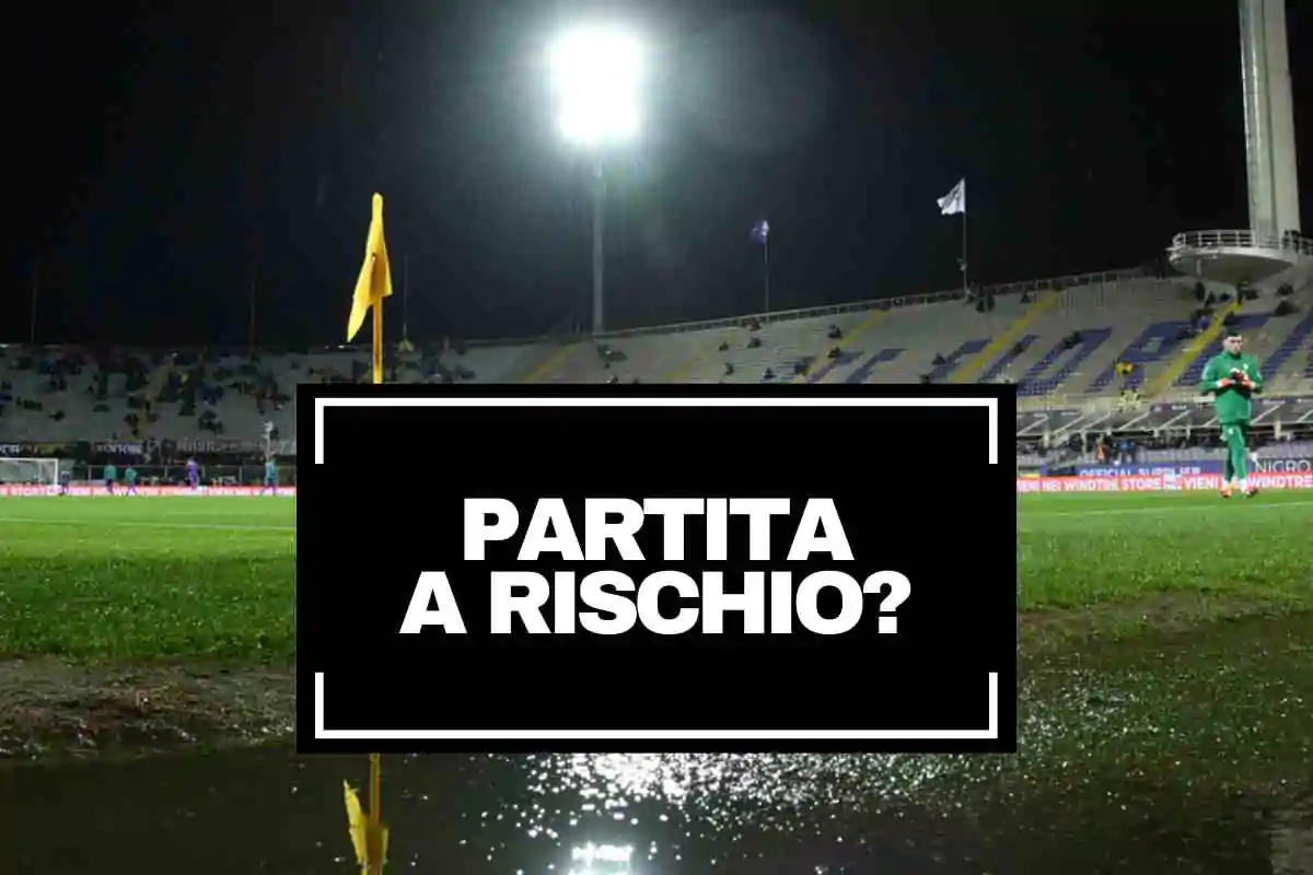 L'Artemio Franchi bagnato dalla pioggia