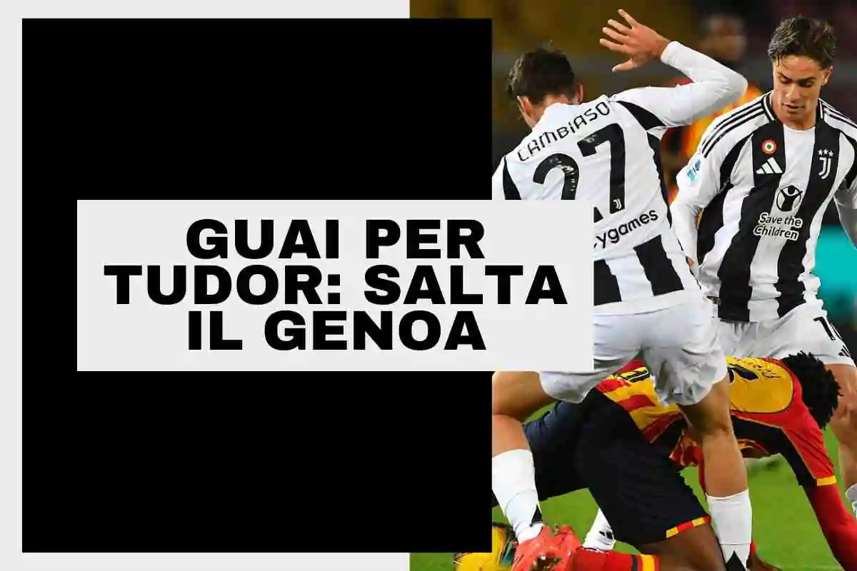 Cambiaso e Yildiz in campo con la maglia della Juventus in contrasto contro un giocatore del Lecce