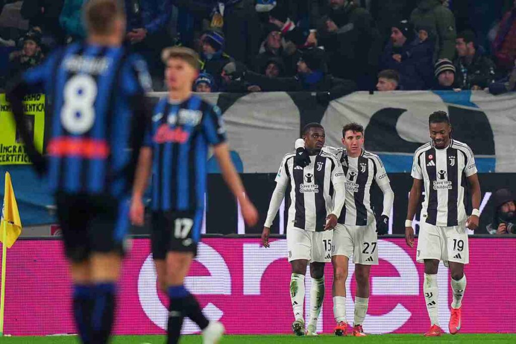 Atalanta e Juventus in campo