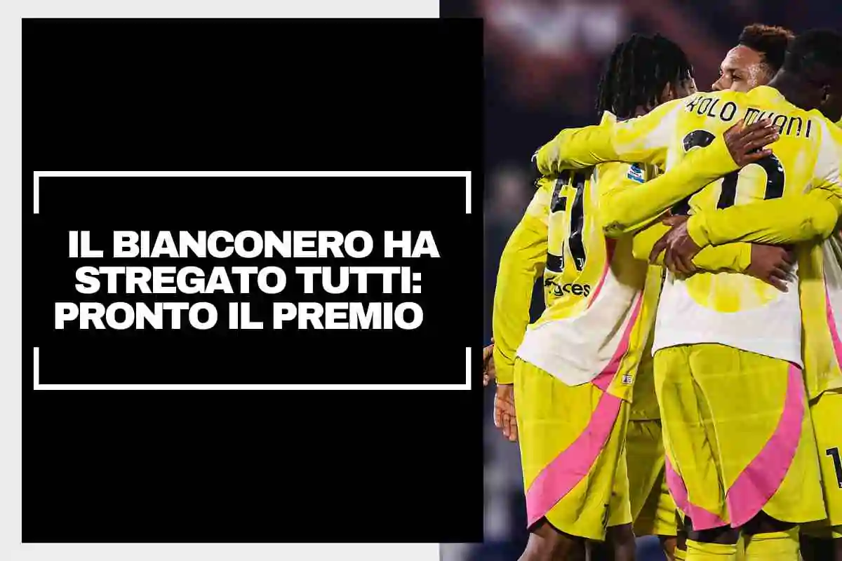 Juventus, il bianconero ha stregato tutti: pronto il premio