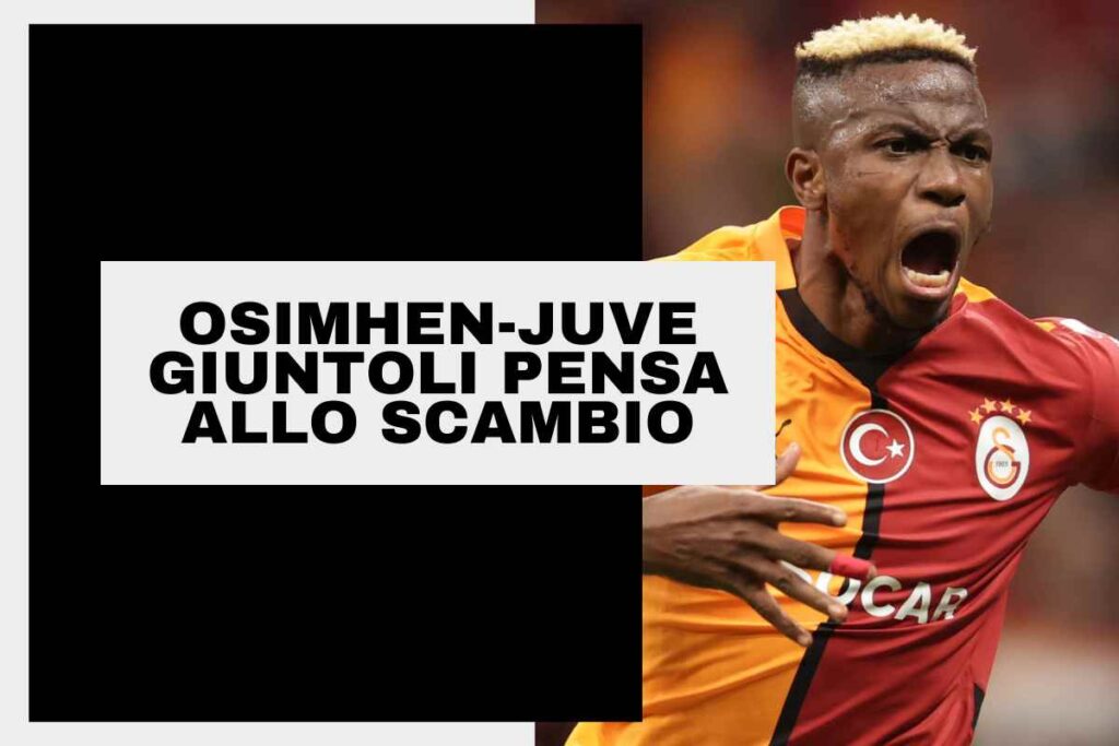 Osimhen esulta dopo un gol con il Galatasaray