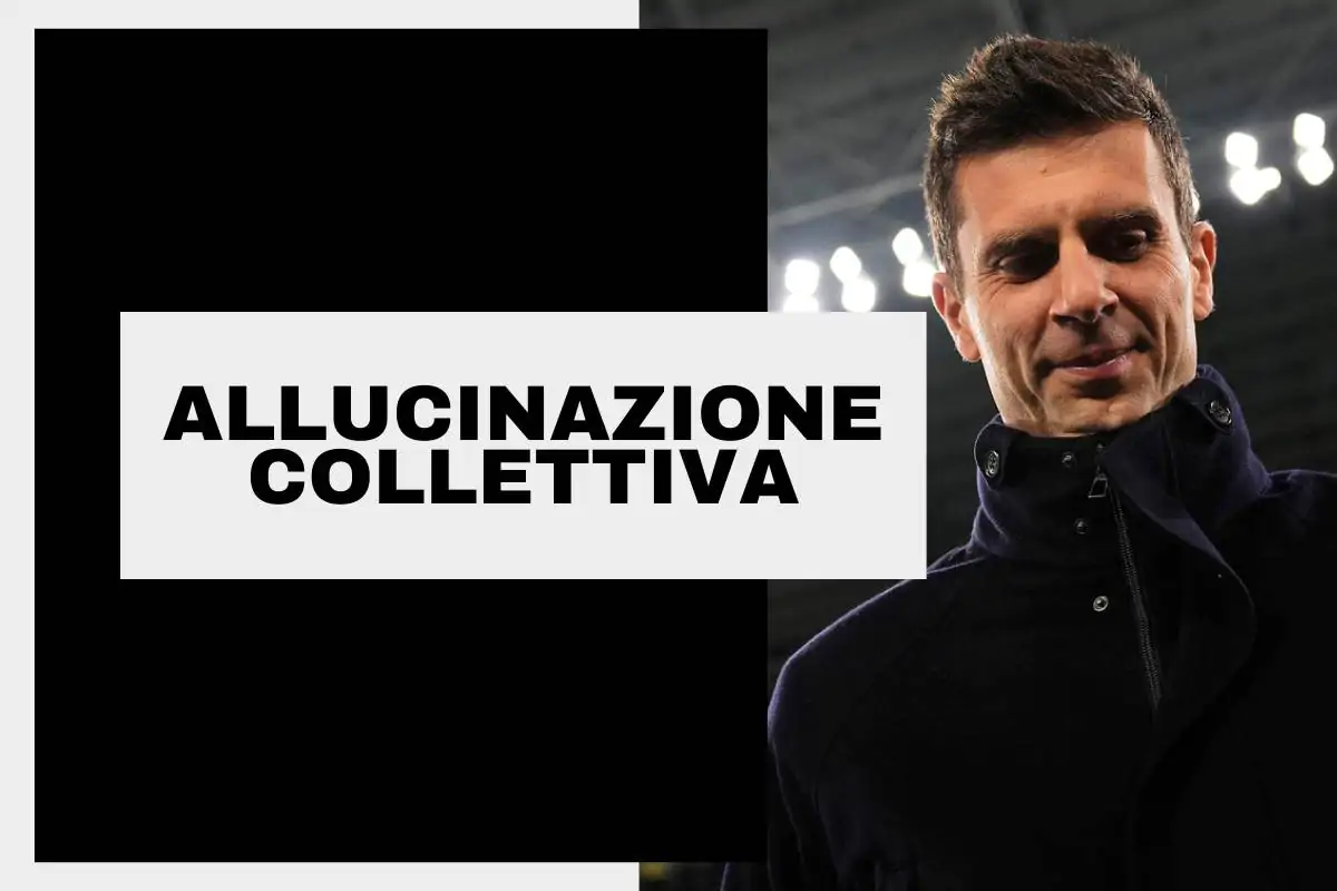 Thiago Motta a bordo campo con la testa china