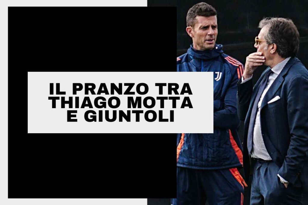 Thiago Motta e Giuntoli a colloquio