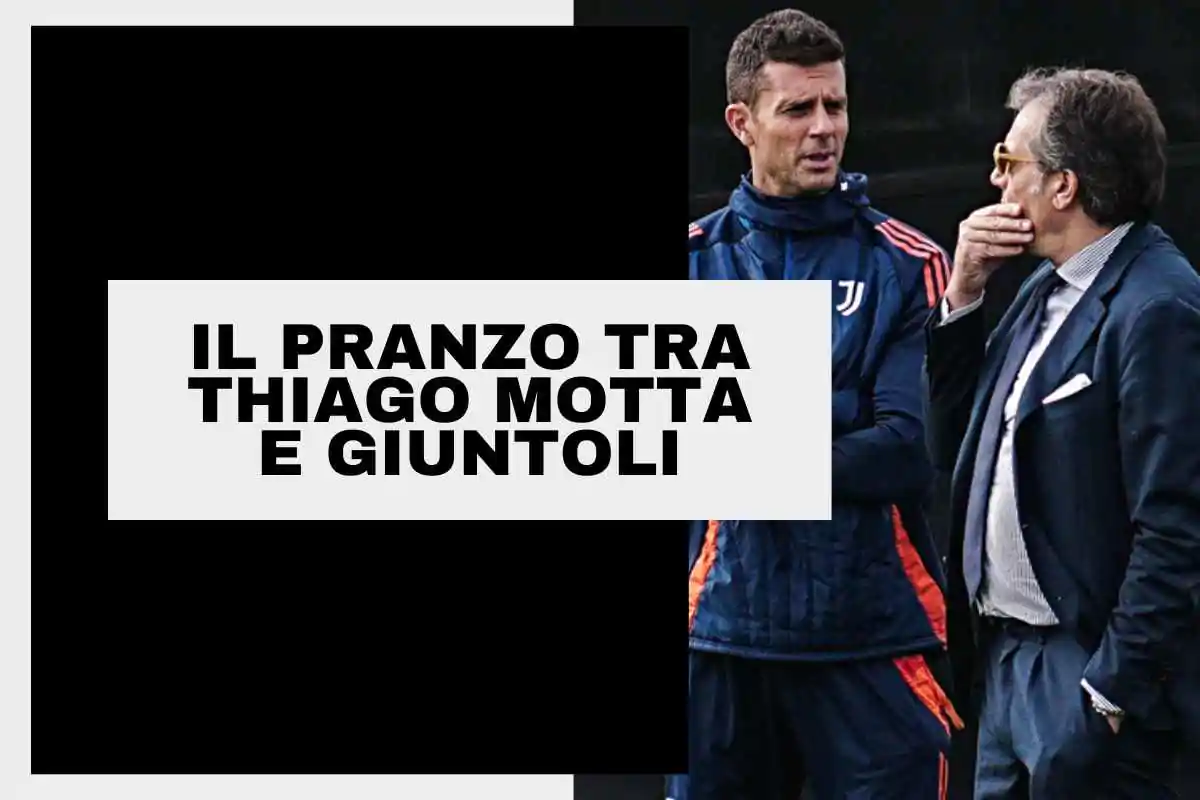 Thiago Motta e Giuntoli a colloquio