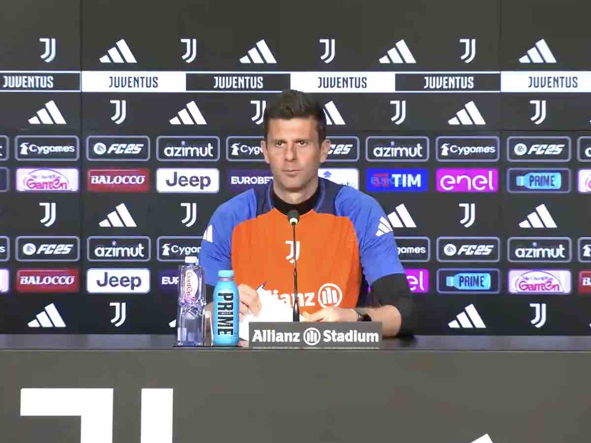 Thiago Motta in conferenza stampa per Juventus-Atalanta