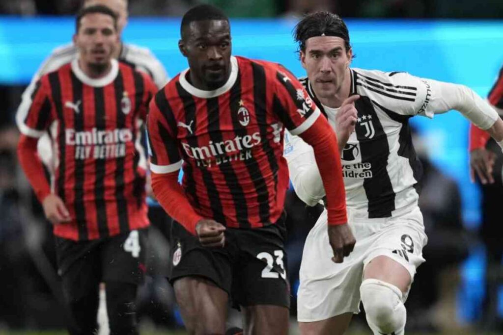 Tomori contro la Juventus