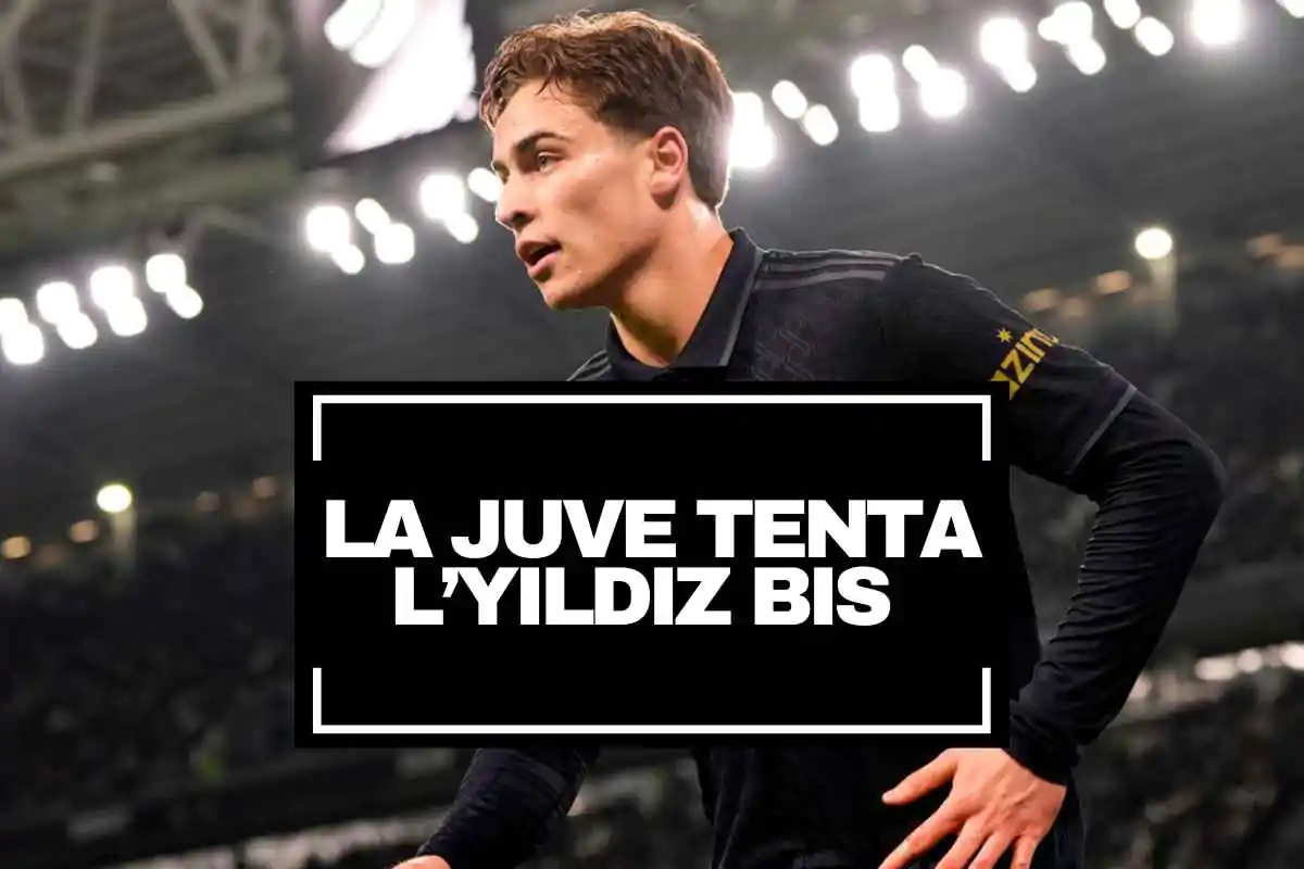 Yildiz in campo con la maglia della Juventus