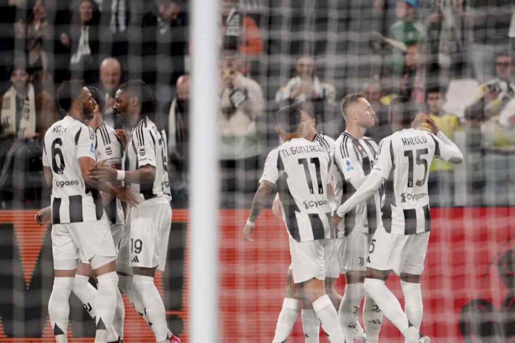 Giocatori Juventus in campo
