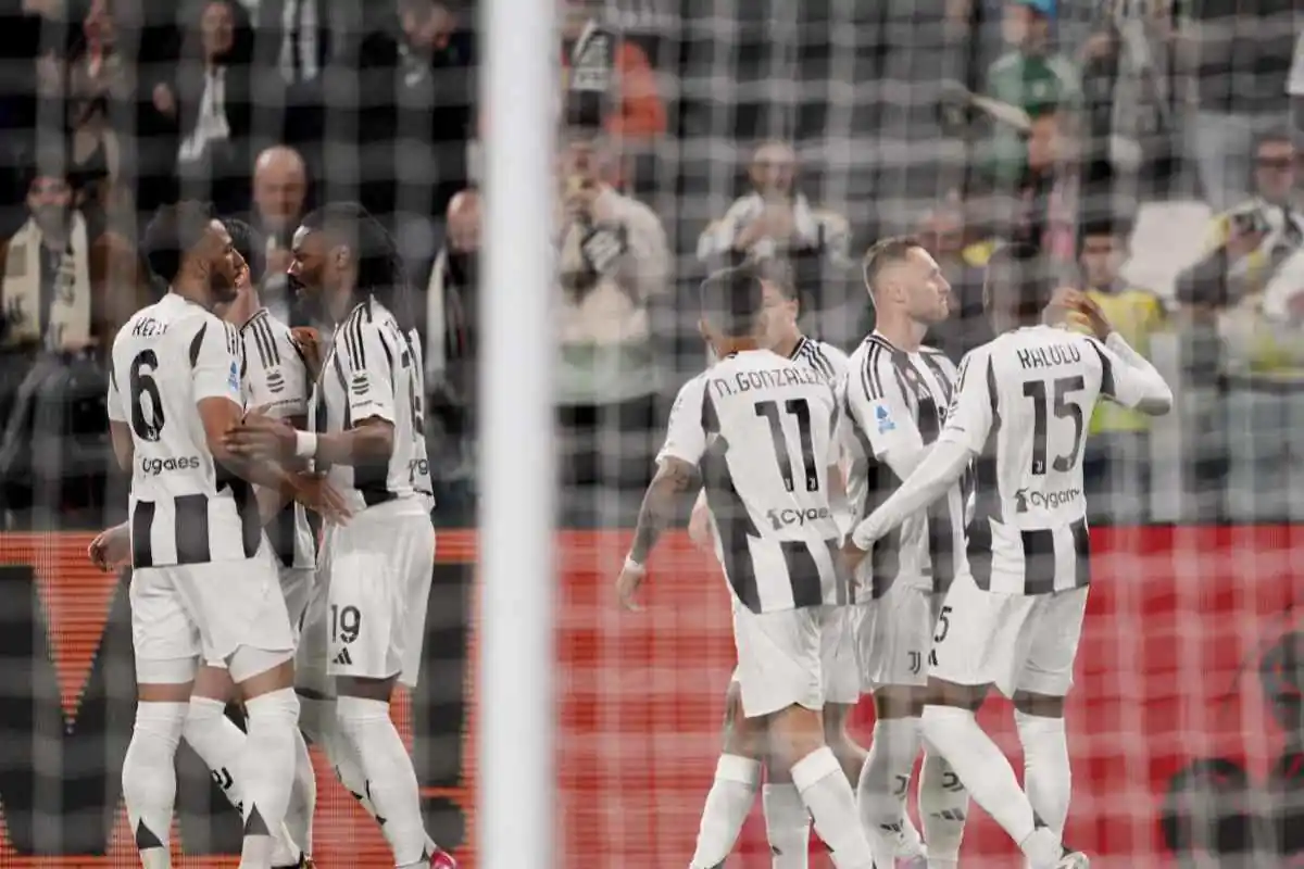 Giocatori Juventus in campo