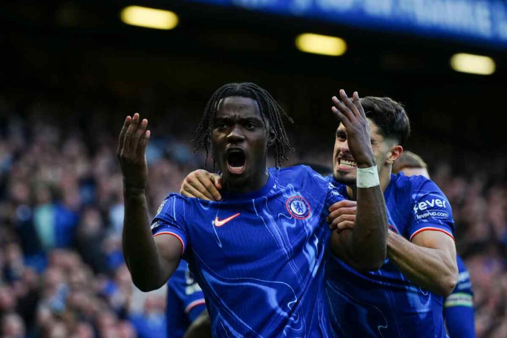 Lavia esulta dopo un gol