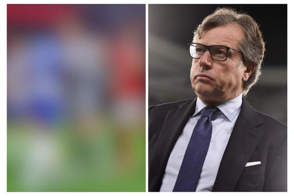 Giuntoli osserva da bordo campo