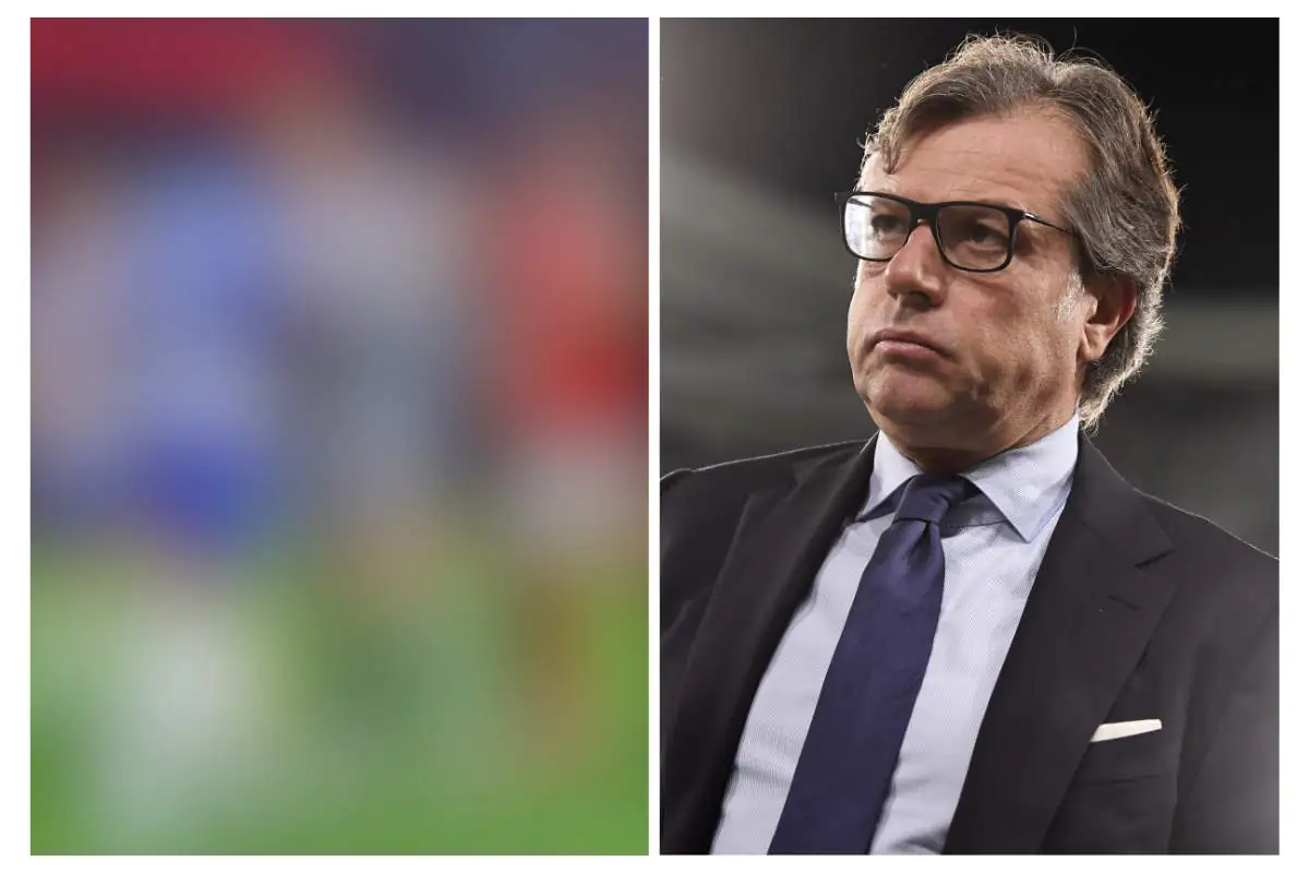 Giuntoli osserva da bordo campo