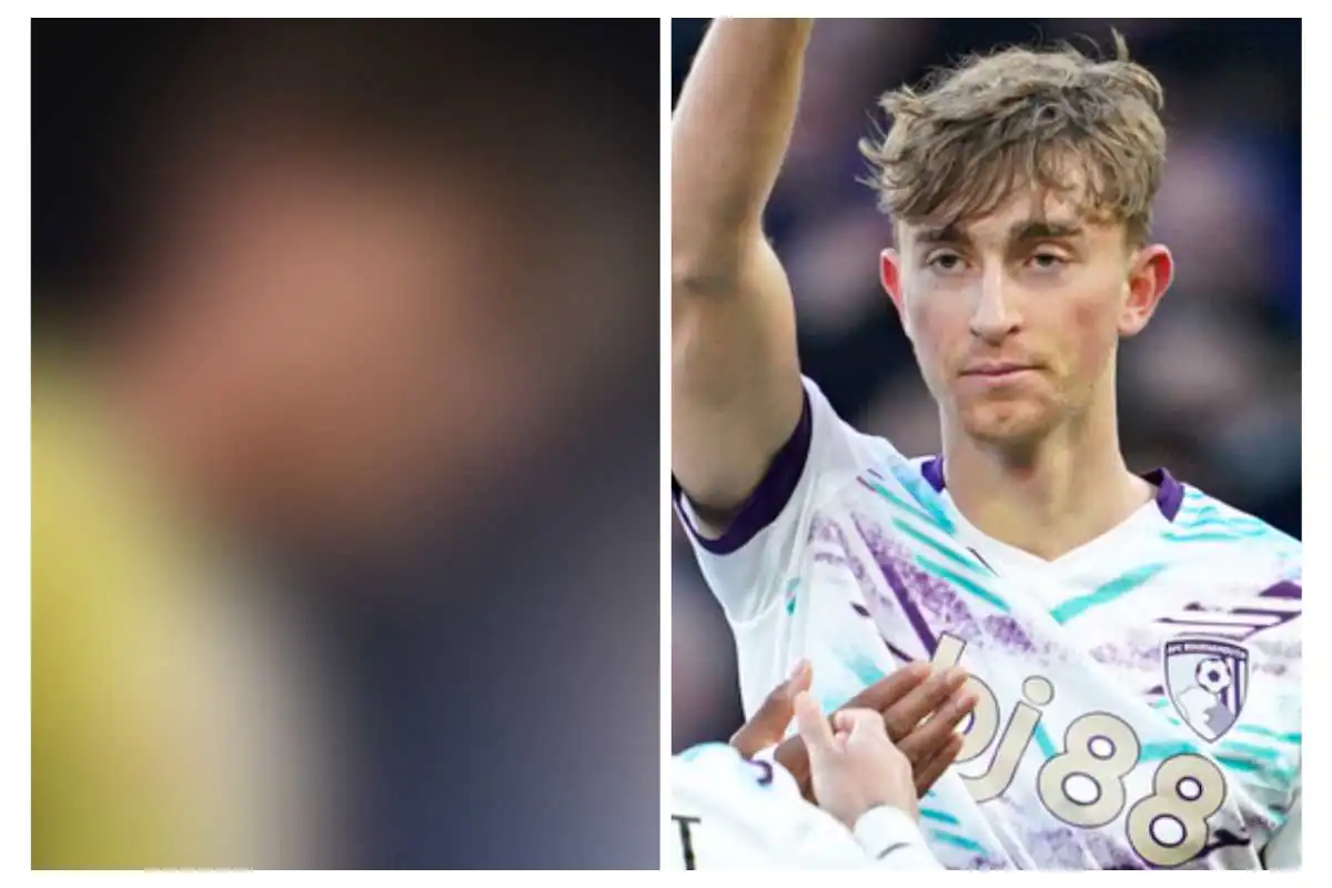 Huijsen a destra con indosso la maglia del Bournemouth