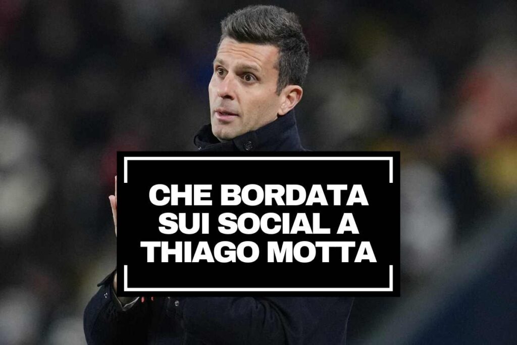 Thiago Motta protesta da bordo campo con le mani congiunte