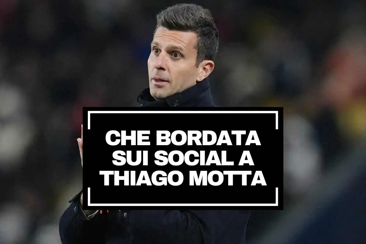 Thiago Motta protesta da bordo campo con le mani congiunte