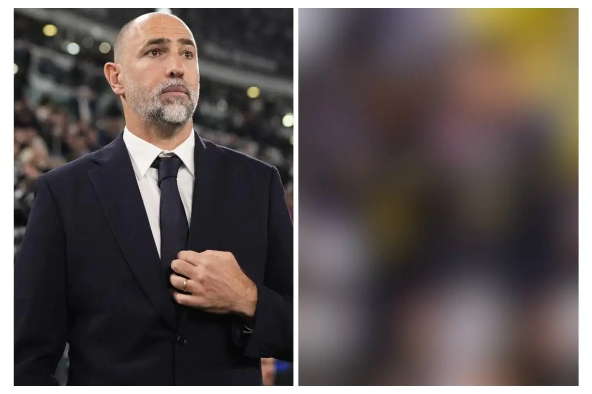 Tudor a sinistra si aggiusta l'abito a bordo campo