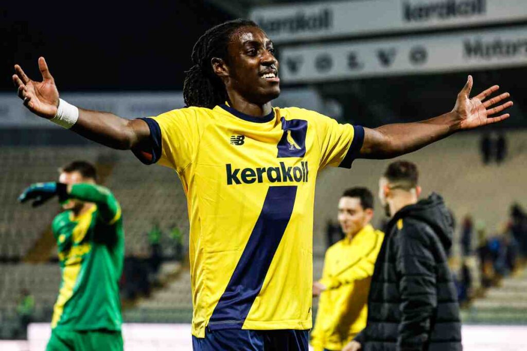 Beyudu esulta dopo una rete