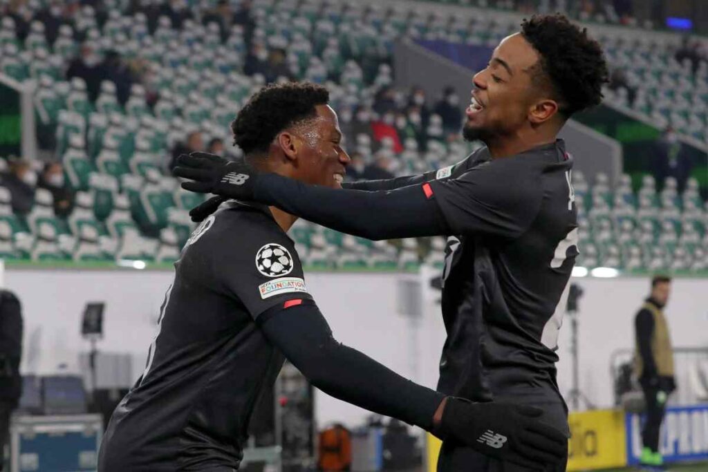 David esulta con Gomes