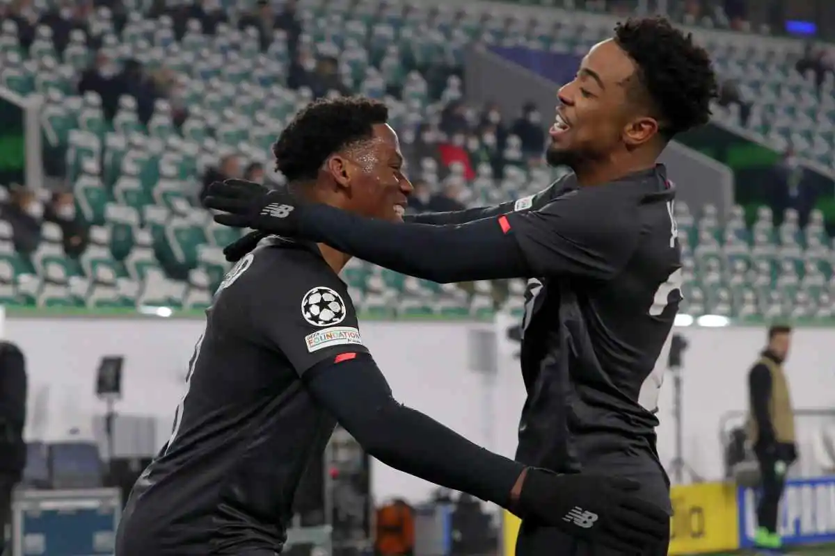 David esulta con Gomes