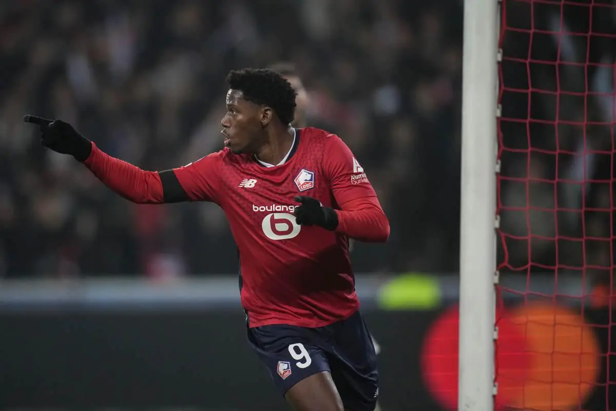 Jonathan David in maglia Lille