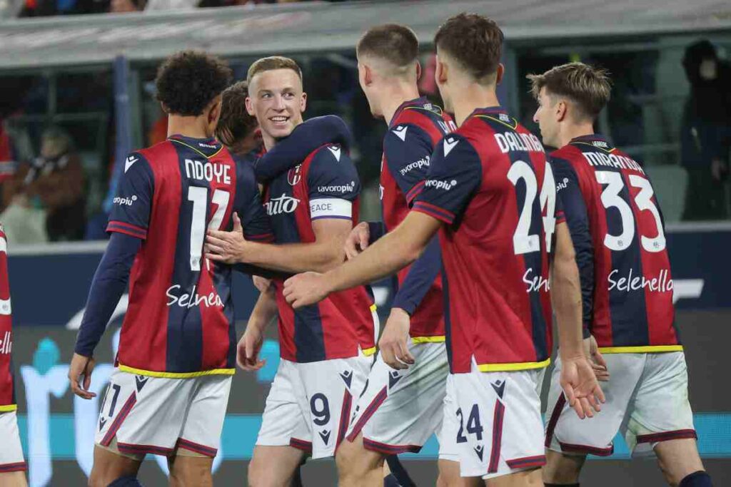 Ferguson esulta con i compagni