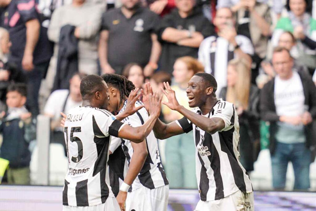 Giocatori Juve Esultano