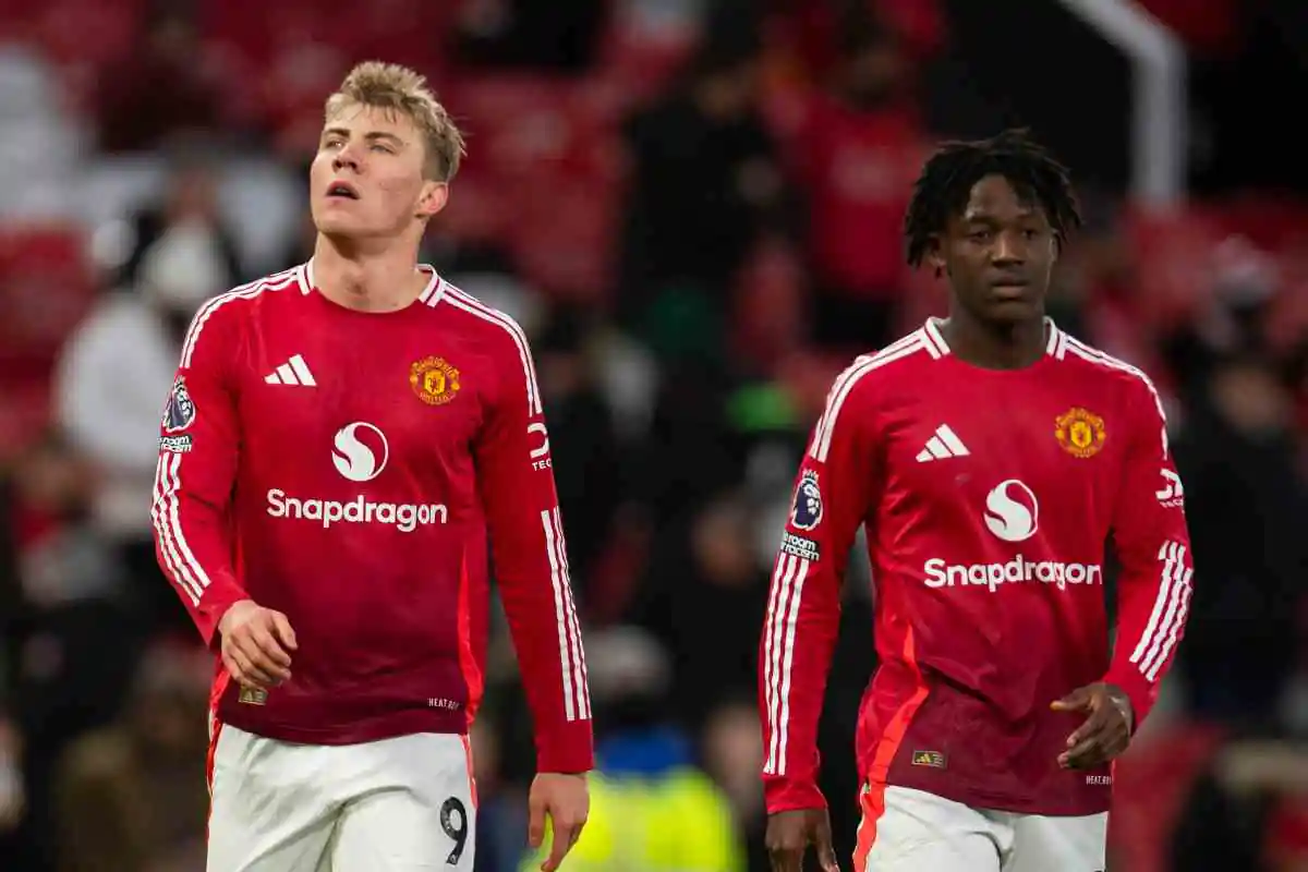 Hojlund insieme a Mainoo