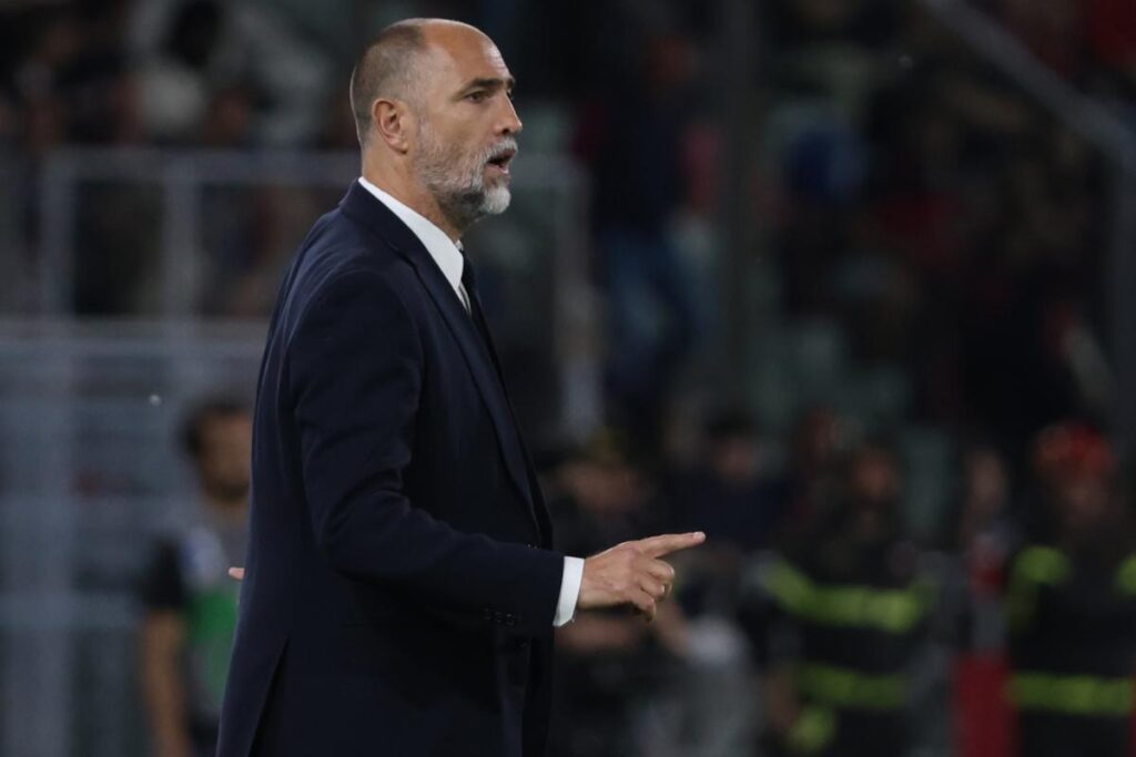 Igor Tudor dà indicazioni durante Bologna-Juventus