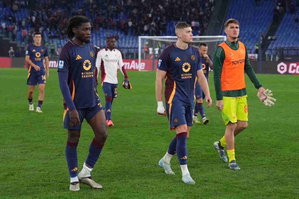 Kone e Dovbyk mentre escono dal campo