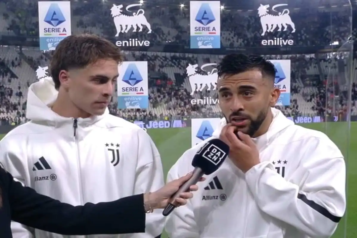 Yildiz e Nico Gonzalez nel post-partita di Juventus-Udinese
