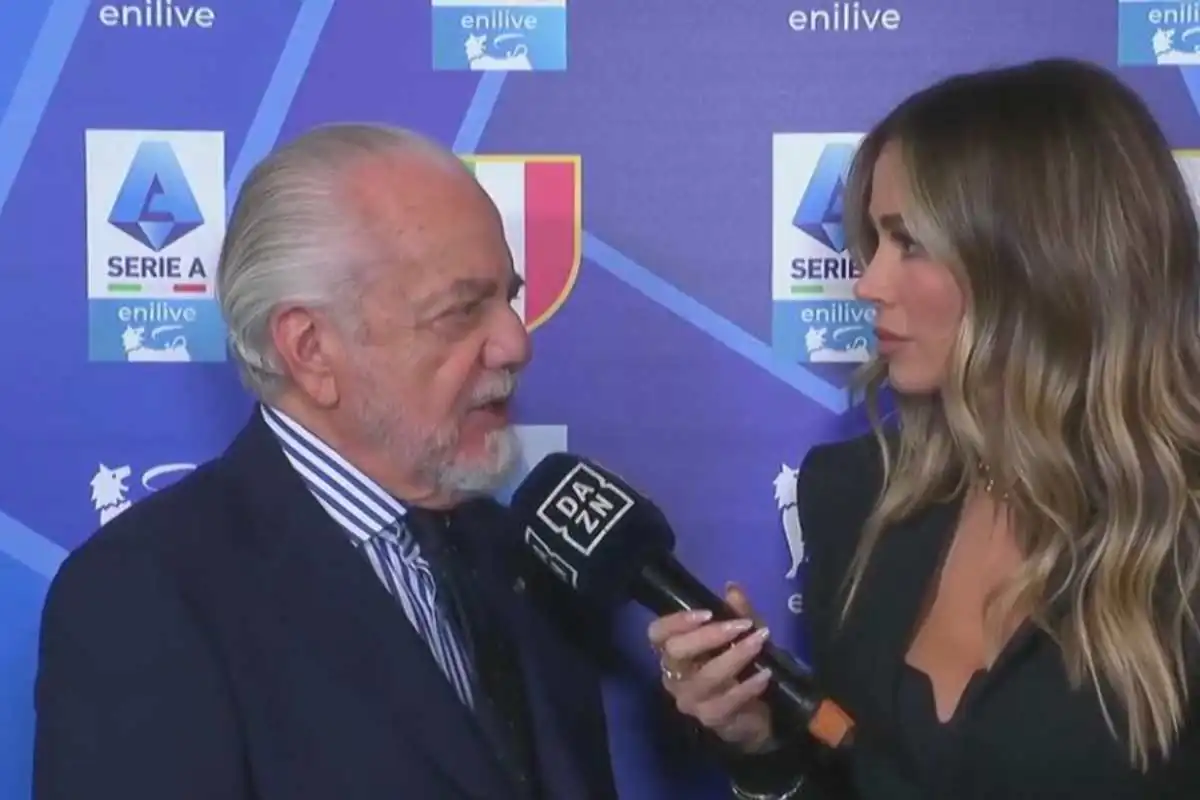 De Laurentiis ai microfoni di DAZN
