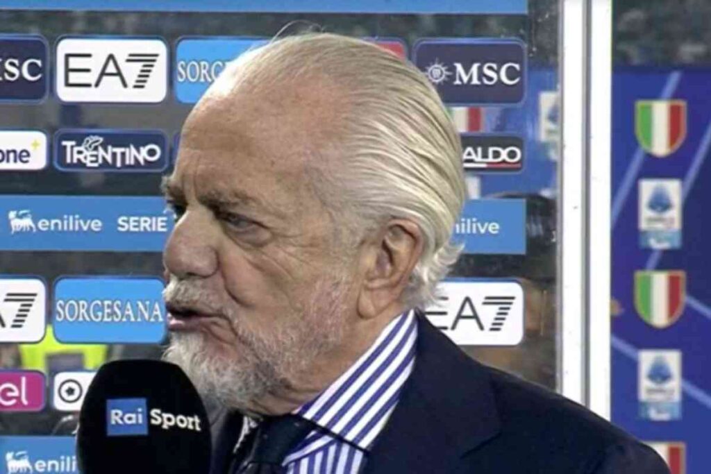 De Laurentiis ai microfoni della Rai