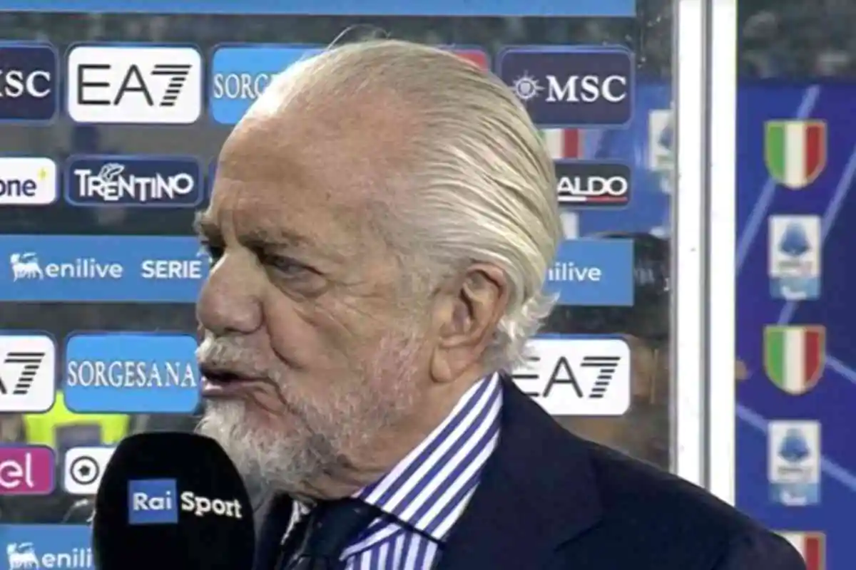 De Laurentiis ai microfoni della Rai