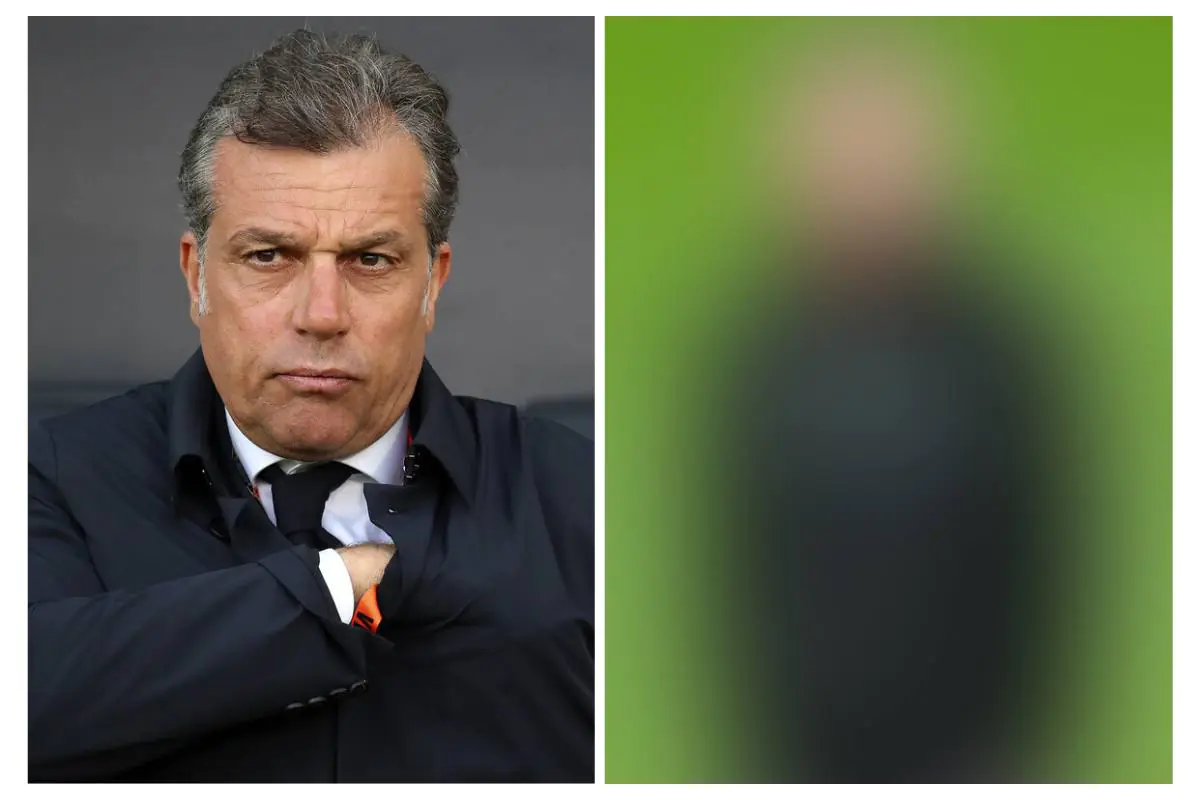 Giuntoli a sinistra in abiti dirigenziali