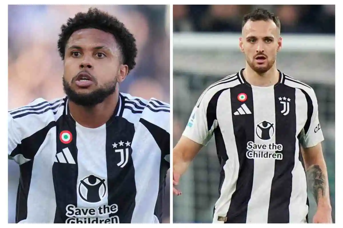 McKennie a sinistra e Gatti a destra in campo con la maglia della Juventus