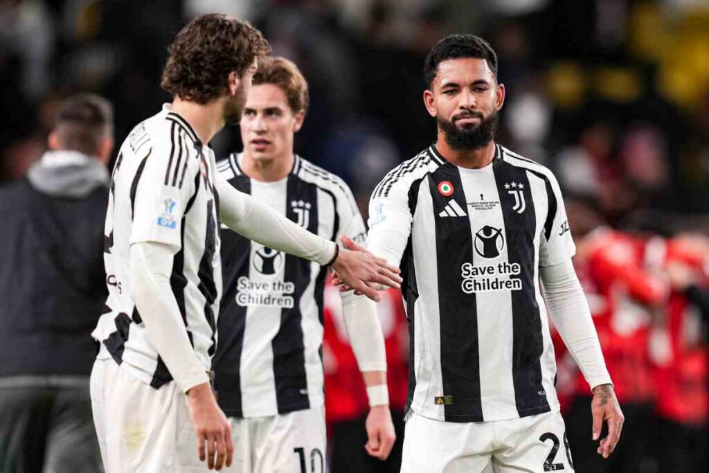 Giocatori Juve in campo