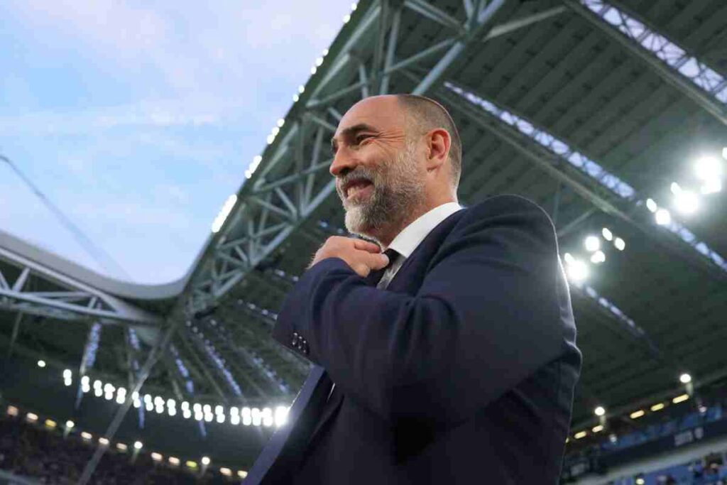 L'allenatore della Juve Igor Tudor sorride